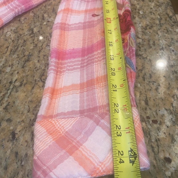 Johnny Was Pink and White Embellished Button Down Shirt - Picture 13 of 13